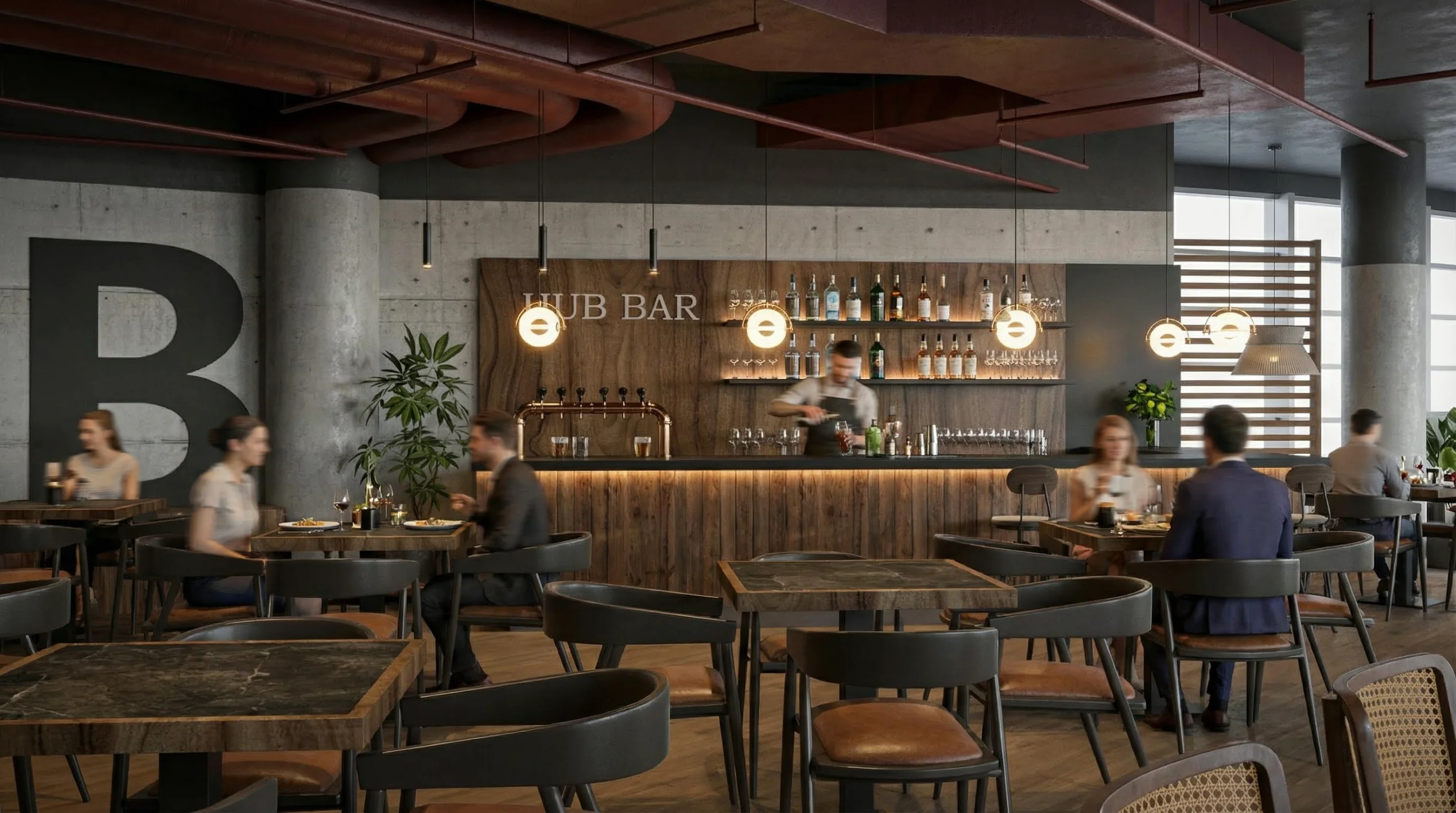 HUB西餐厅 科技园店 吧台