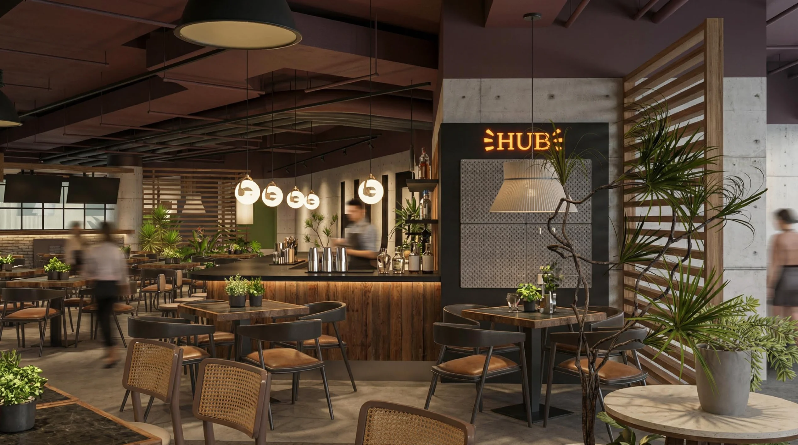 HUB西餐厅 卡座区