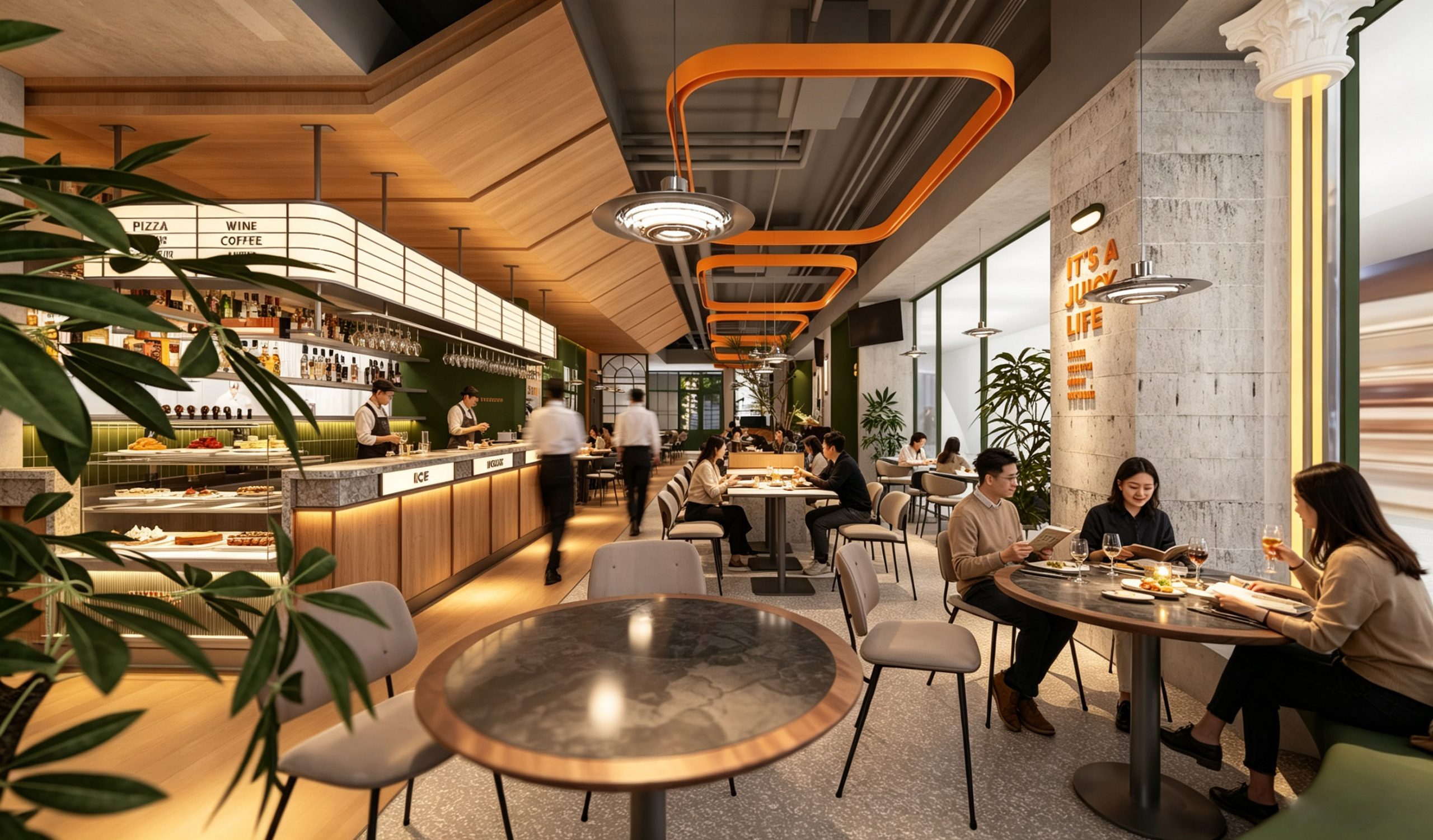 HUB · 就餐区2