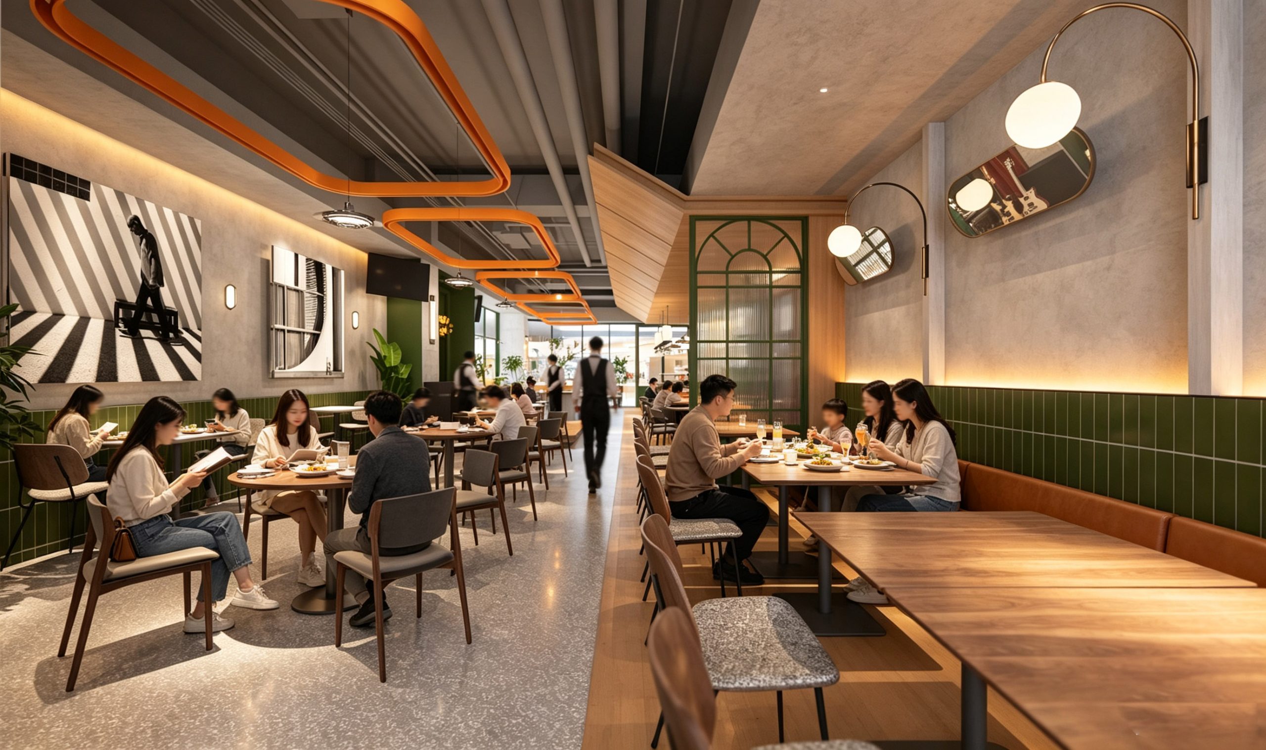 HUB · 就餐区