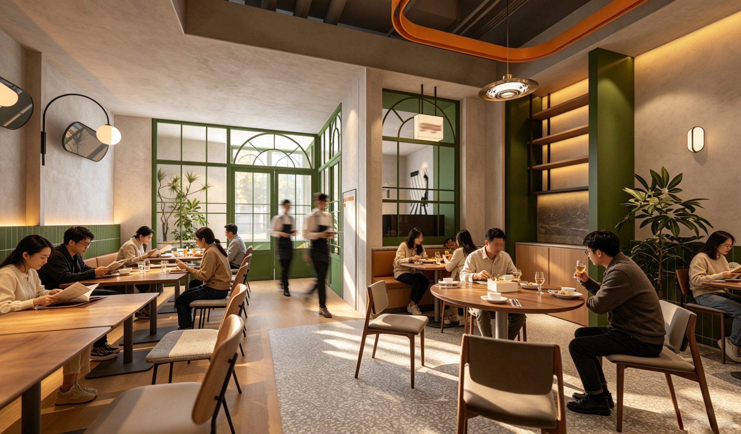 HUB · 就餐区5